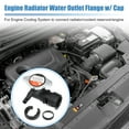 thumbnail image 3 of No.16431-31490/16401-62100 Cuello de llenado del radiador del motor con tapa completamente sellada para Toyota Sienna 07-10 para Lexus RX350 07-09 Tubo de agua del cuello de llenado del refrigerante del radiador superior de plástico Unique Bargains carcasas del termostato del refrigerante del motor, 3 of 7