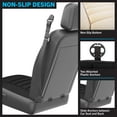 thumbnail image 6 of Stalwart Car Seat Cushion - 1.2-inch-thick Memory Foam Seat Pad with Plastic Anchors and Non-Slip Bottom for Auto, Office Chair, or Home - Black, 6 of 10