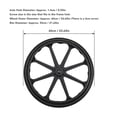 thumbnail image 3 of 24-inch Wheelchair Rear Wheel Replacement Kit - 60cm Diameter Nylon & Metal Wheel Assembly with Non-Slip Pattern, 1.4cm Axle Hole, Easy Installation, Includes Bearings, Screws & Nuts - Compatible, 3 of 6