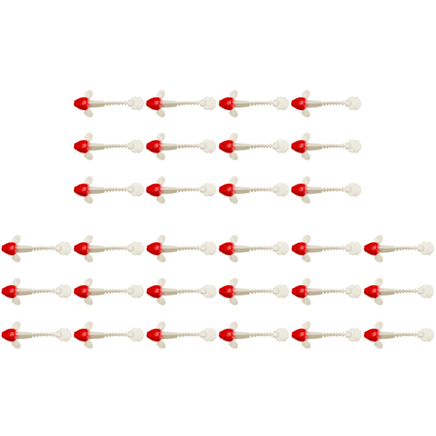 Cebo Bionic Falso Gigante Salamandra Accesorios de Pesca ( ) Rojo Blanco 6 Piezas