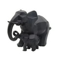 thumbnail image 1 of Madre Hijo Pareja Amor Escultura Decorativa Negro Sunnimix Figura de resina elefante, 1 of 8