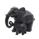thumbnail image 1 of Decoración creativa Decoración para hogar Adorno de sanía de estatuil de Negro Colco Estatuilla de elefante de resina, 1 of 8