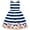 Blue Striped, variant on Girls Dress Easter Bunny Egg Hunt Tank Bow Tie 2-3 Years