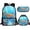 Sea Turtle Blue Ocean, variant on Jeiento Football Backpack and Lunch Bag Set for Boys 6-7 8-9 Kids Bookbag with Lunch Box Pencil Case 3 IN 1 Set Primary School Bag for Kids Girls Splash Ink Backpacks
