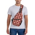 thumbnail image 5 of Lsque Cute Pig with Coins Pattern Cross Chest Bag Diagonally – Premium Durable Front Chest Sling with Adjustable Padded Strap, High-Capacity Storage, 5 of 7