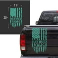 thumbnail image 2 of Retired Army Vietnam Veteran Distressed American USA US Flag Truck Tailgate Vinyl Decal Compatible with most Pickup Trucks U.S. Sticker USMC USAF US Navy Decal (11" x 20", Mint), 2 of 8