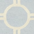 thumbnail image 5 of SAFAVIEH Cambridge Joss Geometric Circles Wool Area Rug, Light Blue/Ivory, 9' x 12', 5 of 6