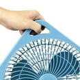 Mainstays New Style 9 inch Box Indoor Comfort Personal AC Electric Fan, 3 Speeds, Cool Water