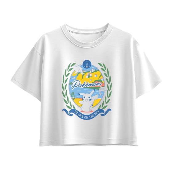 Pokémon - Life On The Sea Short Sleeve Boxy Graphic T-Shirt