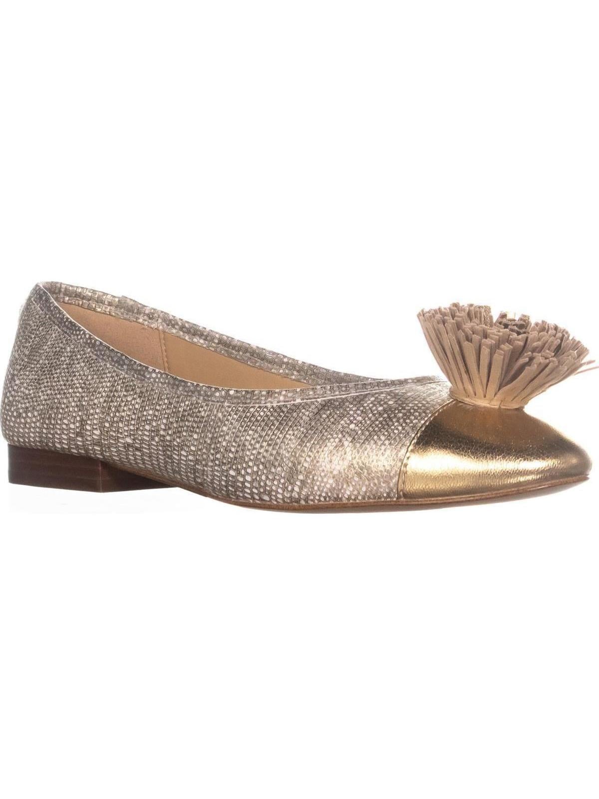 michael kors gold ballet flats