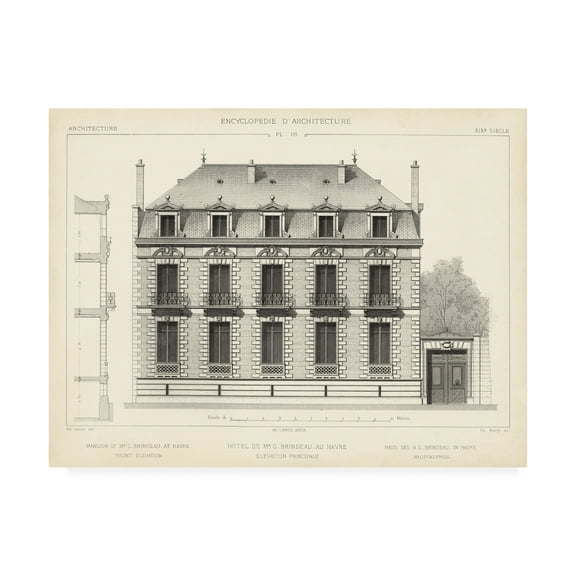 Trademark Fine Art 'French Facade II' Canvas Art by Vision Studio