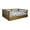 Rustic Brown, variant on Iconic Pet Medium Wooden Pet Bed with Removable Cushion, Rustic Brown