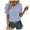 Blue, variant on Vetement Femme ete 2025 Womens Fashion Tops Cute Puff Sleeve Blouses Dressy Casual Clothes Long Sleeved Tops Womens Stretchy Shirts for Women Athletic for Women Loose Fit Solid T Shirt Tall M