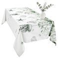 thumbnail image 2 of Sage Green Eucalyptus Coastal Table Cloth Waterproof Tablecloths, Beach Conch Jellyfish Tablecloth Dining Table Cover for Kitchen Party Tabletop Outdoor, Rectangle Tablecloth 60x120 Inch, 2 of 9