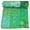 Green, variant on Indian Handmade Patchwork Kantha Quilt, Vintage Cotton,Silk Kantha Gudri,Decorative Hand Stitch Bedspread, Throw Blanket Size ( Single 60" x 90" )