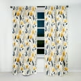 thumbnail image 2 of Designart "Sun-Kissed Bohemian Floral Delight" Floral Room Darkening Curtain Single Panel, 2 of 6
