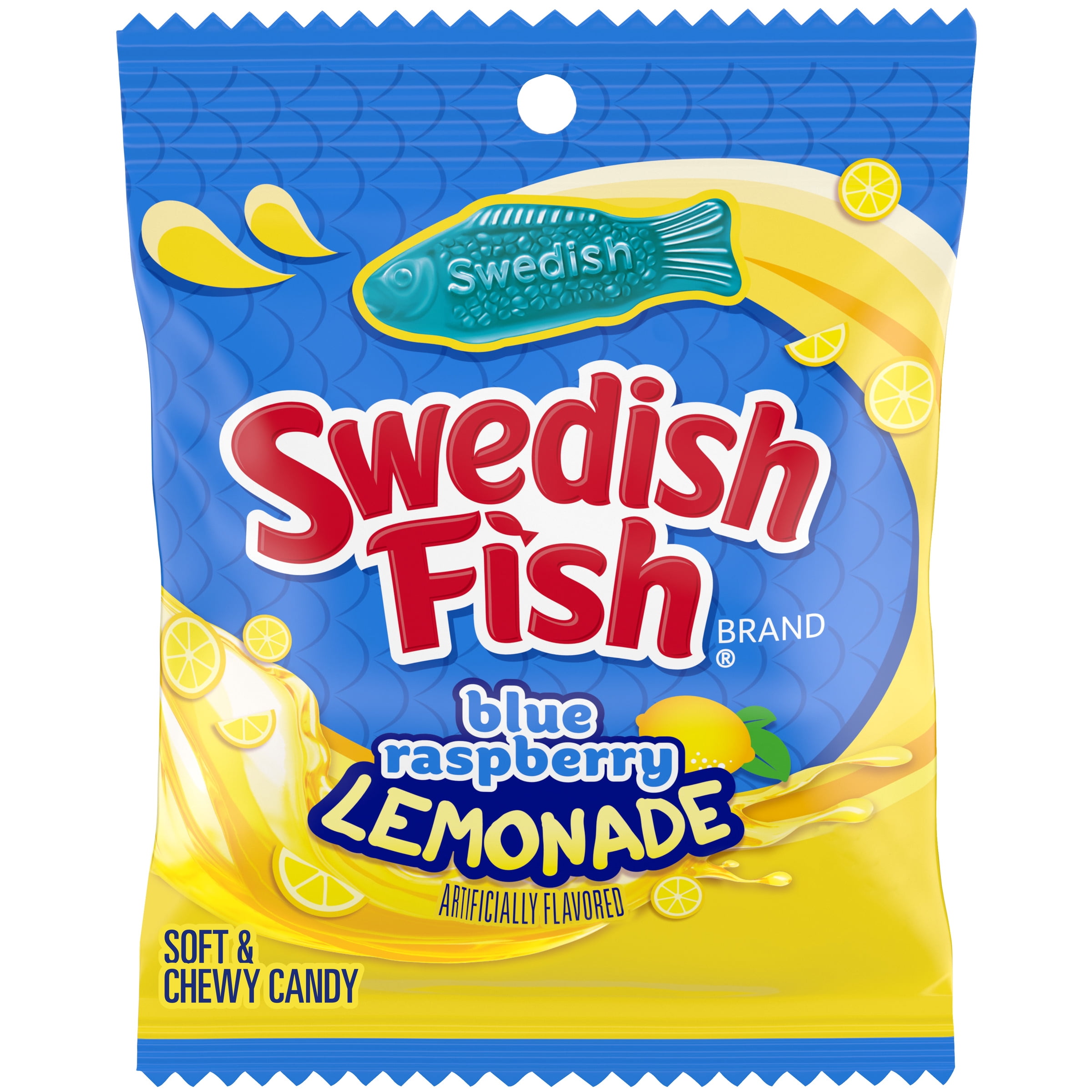SWEDISH FISH SOFT CANDY BLUE RASPBERRY LEMONADE 3.59 OZ - Walmart.com