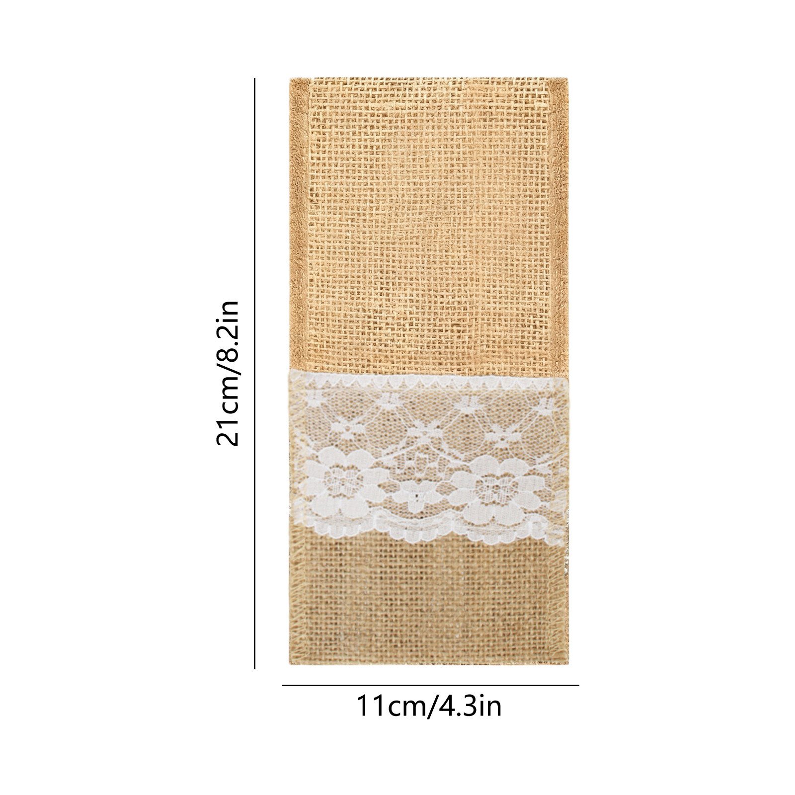 30Pc Cutlery Holder,Natural Burlap Tableware Utensil Holders,Burlap Lace Silverware Holder Linen Knife And Forks Cutlery Pouch Bag,Linen And Lace Cutlery Storage Bag For Vintage Rustic Wedding Party