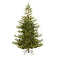 thumbnail image 3 of National Tree Company 6.5 ft. Pre-Lit Feel Real® Artificial Norwegian Spruce Christmas Tree, Green, Clear Lights, Includes Stand, 3 of 9
