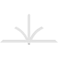 thumbnail image 4 of 96"W x 48"H x 2"D x 4"F, 12/12 Pitch, Redmond Architectural Grade PVC Gable Bracket, 4 of 8