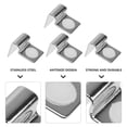 thumbnail image 4 of Milisten 4Pcs Fish Tank Glass Cover Brackets Stainless Support Aquarium Lid Clips Silver, 4 of 6
