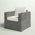 thumbnail image 2 of Rust- Metal Patio Chair With Cushions - Outdoor Reclining Weather- Construction, Ergonomic Design, Adjustable For Reading In Garden, 2 of 2