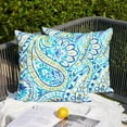 thumbnail image 5 of Outdoor Pillow Covers 20x20 Inch Set of 2 Colorful Paisley Decor Throw Pillow Covers Outdoor Summer Waterproof Pillow Covers Decor for Patio Funiture Garden Sofa Couch 7B, 5 of 6