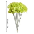 thumbnail image 2 of Flor de simulación de crisantemo artificial Oficina en casa Decoración floral falsa Adorno de boda, Verde, 10 piezas Inevent HA8120-08B, 2 of 6