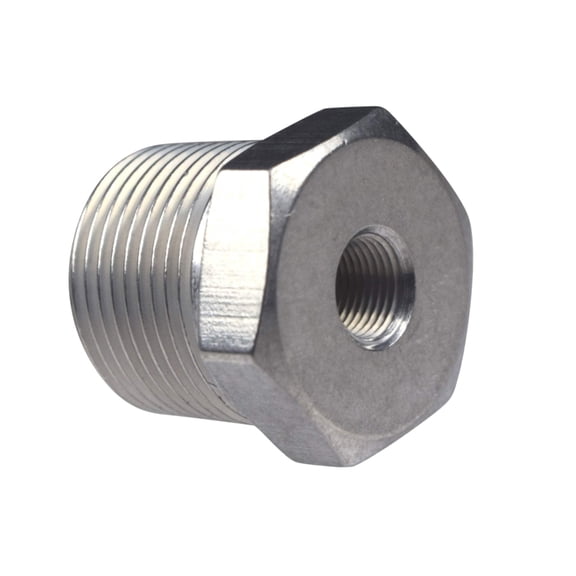 ICT Billet Straight 3/4"NPT Male to 1/8"NPT Female Pipe Adapter Reducer Fitting Bare AN912-12-02A