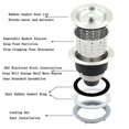 thumbnail image 3 of 3-1/2-inch Kitchen Sink Strainer With Removable Deep Waste Basket/strainer Assembly/sealing Lid, Stainless Steel, 3 of 4