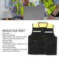 thumbnail image 3 of <p>Worker Vest Work Vest Reflective Multi Pockets Practical Engineer Vest For Construction Site Mechanical Operation</p>, 3 of 7