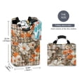 thumbnail image 2 of Yayeee Freestanding Laundry Hamper with Handle Collapsible Large Storage Basket for Clothes, Rustic Floral, 2 of 7