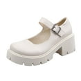 thumbnail image 2 of British Shoes Women Mary Janes Vintage Girls Students High Heel Cosplay Shoes, 2 of 9