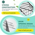 thumbnail image 2 of 87” x 41” Large Chicken Coop for Chickens, Walk in Metal Chicken Fence Outdoor Wire Chicken Pens and Cages Exercise Chicken Cage Pet Enclosure Pet Playpen for Rabbits, Chickens, Cats, 2 of 7
