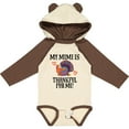 thumbnail image 3 of Inktastic Thanksgiving Mimi Thankful for Me Turkey Boys or Girls Long Sleeve Baby Bodysuit, 3 of 5