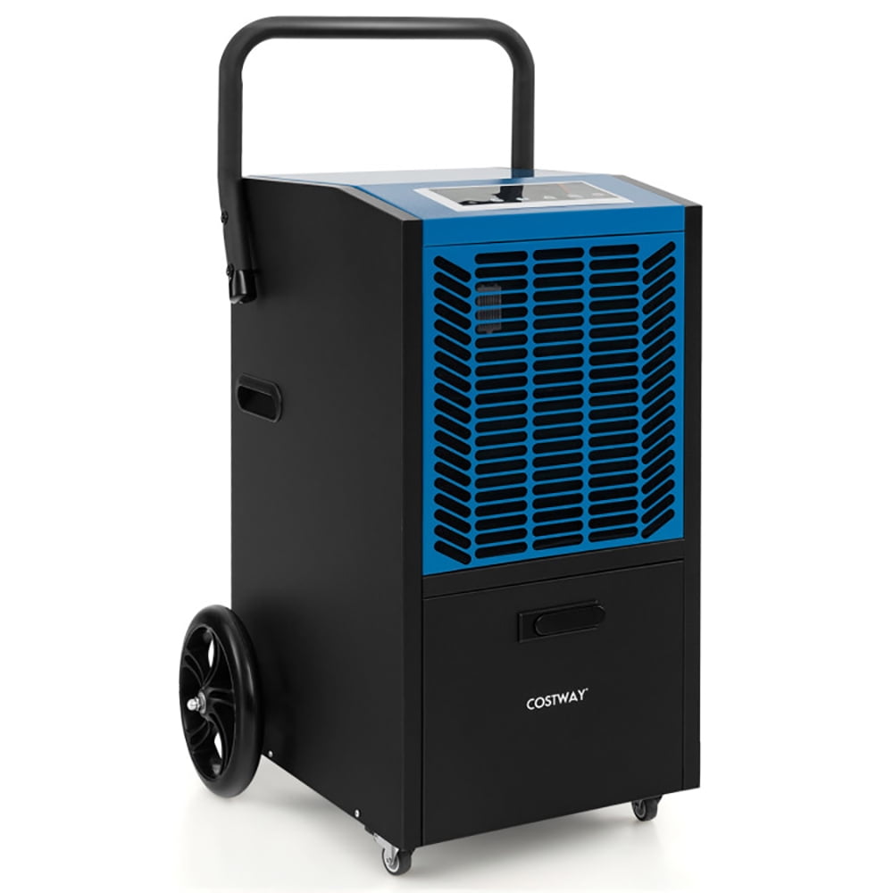Topcobe 140 Pints Commercial Dehumidifier Crawl Space Dehumidifier with Pump and Drain Hose, Dehumidifier for Home Basement and Large Room, Blue