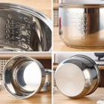 thumbnail image 4 of Stainless Steel Rice Cooker, Inner Pot Round Rice Cooker Replacement Pot,,Compatible for Multi-Cooker Replacement Inner Po 304 Stainless Steel Rice Cooker Inner Bowl, 4 of 5