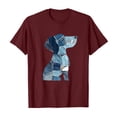 thumbnail image 4 of Qulqfy Cartoon Shirts Women Puppy Dog Print Cute Shirts Short Sleeve Graphic Red Tops for Women L, 4 of 4