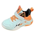 thumbnail image 5 of Boys Basketball Shoes Fashion Color Block Nonslip Tennis Athletic Shoes Casual Comfy Arch Support Mesh Sneakers Light Blue 3 Big Kid, 5 of 5