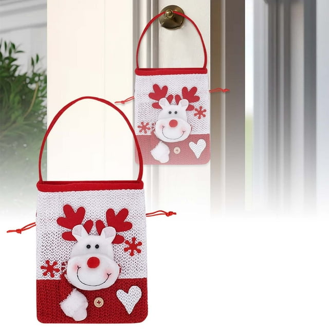 Holiday Party Bags for Festive Celebrations and Present Wrapping with Secure Drawstring Closure Design
