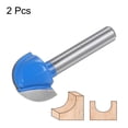 thumbnail image 3 of Uxcell 2 paquetes de brocas de enrutador Core Box 1/4 Shank 3/4 pulgadas de diámetro de corte. 2 flautas cortador de carburo, 3 of 5