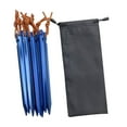 thumbnail image 4 of Estacas para tienda de campaña shamjiam 10 piezas Metal azul, 4 of 8