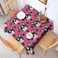 thumbnail image 2 of Cute Bulldogs Square Tablecloth,Waterproof Square Table Cover,Wipeable Spillproof Washable Table Cover for Home Kitchen Party Decor 52"x52"(132x132cm), 2 of 6