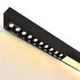 thumbnail image 4 of CWI Lighting Pienza 45 in LED Integrated Black Chandelier, 4 of 6