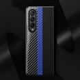 thumbnail image 7 of Dteck case for Samsung Galaxy Z Fold4,Shockproof Carbon Fiber Pattern Hard PC Case Slim Lightweight Cover for Galaxy Z Fold4 5G,Royalblue, 7 of 7
