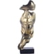thumbnail image 1 of Estatua del pensador El silencio es oro, figura de arte abstracto, esculturas de resina robustas para decoración de escritorio de oficina, decoración moderna del hogar (diseño único), 1 of 5