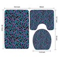 thumbnail image 3 of Dog Bones Bathroom Rugs Sets 3 Piece,Toilet Cover Set,Absorbent Non Slip Bathroom Mats Sets with U-Shaped Contour Rug Toilet Rug Set, 3 of 5