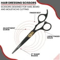thumbnail image 3 of NIXCER PROFESSIONAL SERIES RAZOR EDGE 7" HAIR CUTTING SCISSORS BLACK, 3 of 8