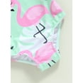 thumbnail image 6 of Blotona Toddler Girl Swimsuits Flamingo Print Backless Fly Sleeve Jumpsuit Swimwear Beachwear Bathing Suits, 6 of 7
