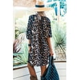 thumbnail image 3 of Redhotype Stylish Leopard Puff Sleeves: Chic Button-Down Dress for You, 3 of 8